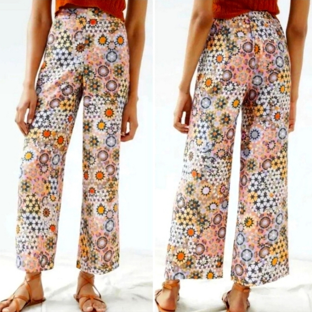 Anthropologie Colorful Geometric Kaleidescope Women's Pants Size: 2